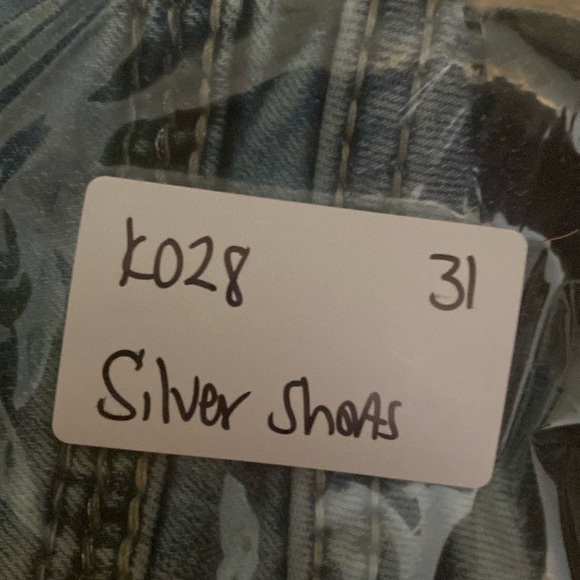 Silver Jean Shorts Sz 31 Blue Cut-Offs Denimotion - Picture 7 of 7
